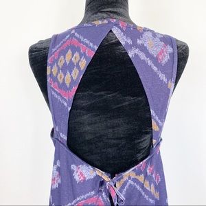 Roxy tie back shirt with peek a boo back